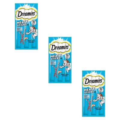Przysmak dla kota DREAMIES Meaty Sticks z Łososiem 3 x 30 g