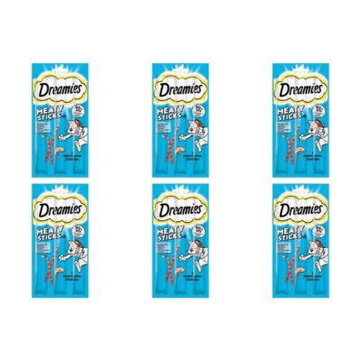 Przysmak dla kota DREAMIES Meaty Sticks z Łososiem 6 x 30 g