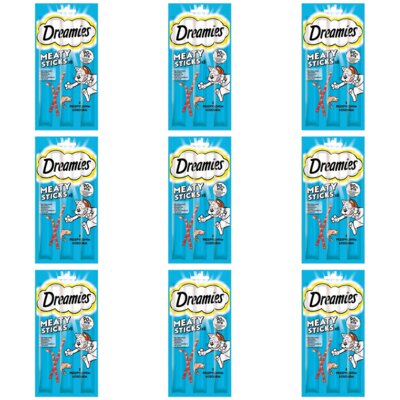 Przysmak dla kota DREAMIES Meaty Sticks z Łososiem 9 x 30 g