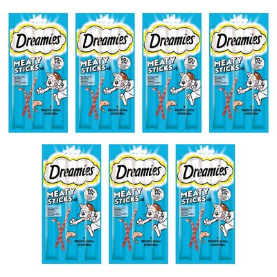 Przysmak dla kota DREAMIES Meaty Sticks z Łososiem 7 x 30 g