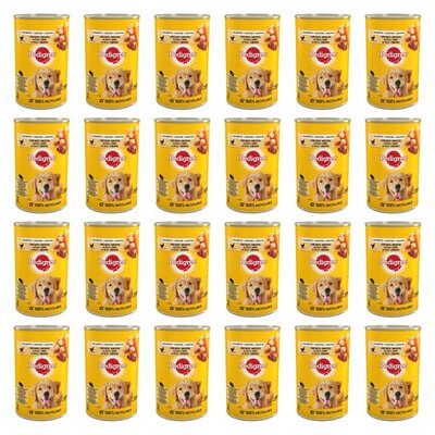 Karma dla psa PEDIGREE Adult Kurczak z marchewką 24 x 400 g