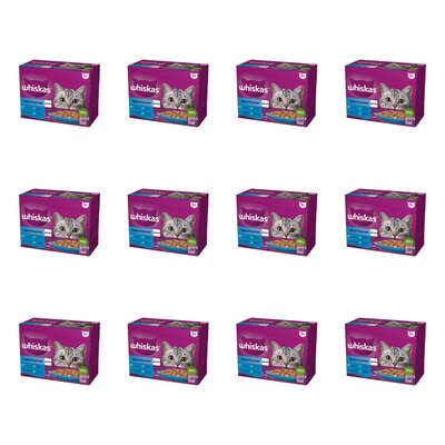 Karma dla kota WHISKAS Rybne przysmaki (144 x 85 g)