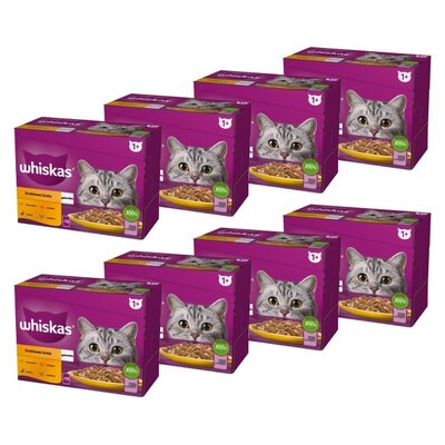 Karma dla kota WHISKAS Drobiowa Uczta (96 x 85 g)