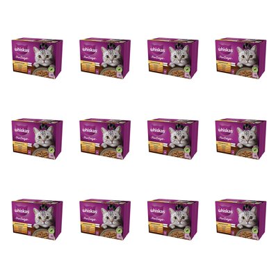 Karma dla kota WHISKAS Pure Delight Adult Drób (144 x 85 g)