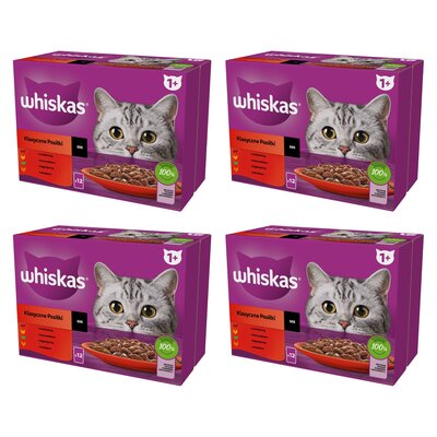Karma dla kota WHISKAS Mix Smaków (48 x 85 g)