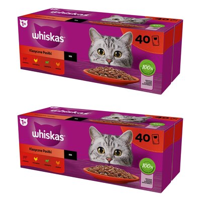 Karma dla kota WHISKAS Mix Smaków (80 x 85 g)