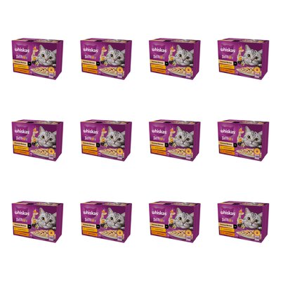 Karma dla kota WHISKAS Tasty Mix Kremowe Wariacje Mix smaków 144 x 85 g