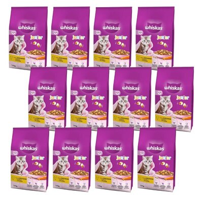 Karma dla kota WHISKAS Junior Kurczak 12 x 1.4 kg