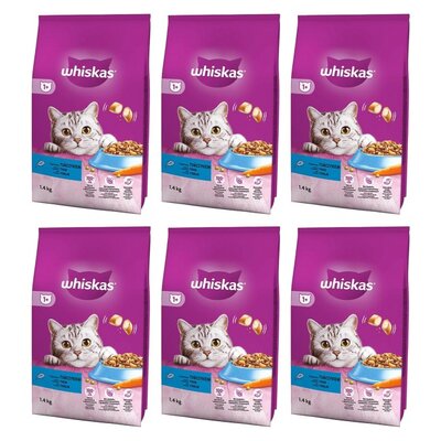 Karma dla kota WHISKAS Tuńczyk z warzywami 6 x 1.4 kg