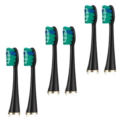 Końcówka szczoteczki SEYSSO Gold Black Whitening (6 szt.)