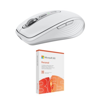 Mysz LOGITECH MX Anywhere 3S Jasnoszary + Program MICROSOFT 365 Personal