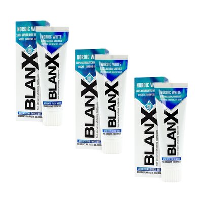 Pasta do zębów BLANX Nordic White 3 x 75 ml