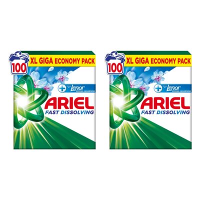 Proszek do prania ARIEL Fast Dissolving + Touch of Lenor Fresh Air 2 x 5.5 kg Uniwersalny