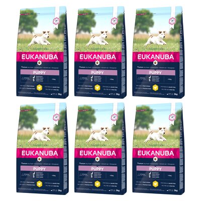 Karma dla psa EUKANUBA Puppy Small Breeds Kurczak 6 x 3 kg