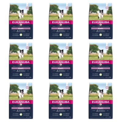 Karma dla psa EUKANUBA Puppy Small & Medium Breeds Jagnięcina z ryżem 9 x 2.5 kg