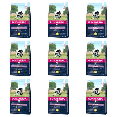 Karma dla psa EUKANUBA Puppy Medium Breeds Kurczak 9 x 3 kg