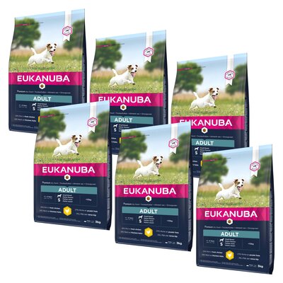 Karma dla psa EUKANUBA Adult Small Breeds Kurczak 6 x 3 kg