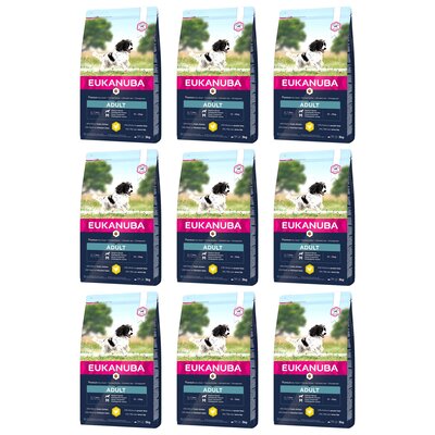 Karma dla psa EUKANUBA Adult Medium Breeds Kurczak 9 x 3 kg
