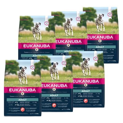 Karma dla psa EUKANUBA Adult Large Breeds Adult Łosoś z jęczmieniem 6 x 2.5 kg