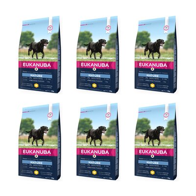 Karma dla psa EUKANUBA Mature Large Breeds Kurczak 6 x 3 kg