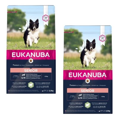 Karma dla psa EUKANUBA Senior Breeds Jagnięcina z ryżem 2 x 2,5 kg