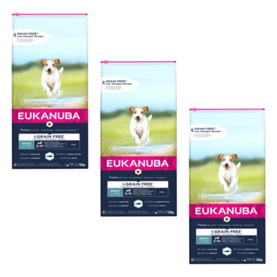 Karma dla psa EUKANUBA Adult Small Medium Ocean Ryby oceaniczne 3 x 12 kg
