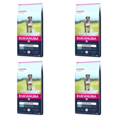 Karma dla psa EUKANUBA Grain Free Adult Large Breeds Ryby Oceaniczne 4 x 12 kg