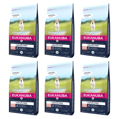 Karma dla psa EUKANUBA Grain Free Senior Medium Breeds Ryba Oceaniczna 6 x 3 kg