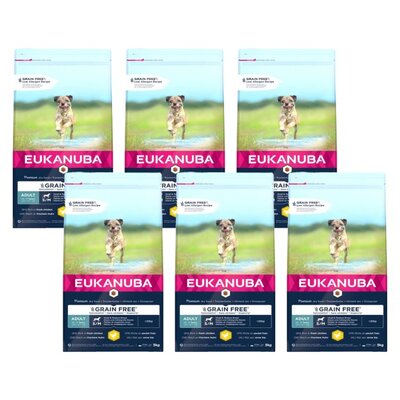Karma dla psa EUKANUBA Adult Small Medium Kurczak 6 x 3 kg