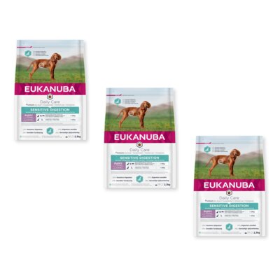 Karma dla psa EUKANUBA Daily Care Sensitive Digestion Puppy Kurczak 3 x 2.3 kg