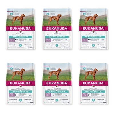Karma dla psa EUKANUBA Daily Care Sensitive Digestion Puppy Kurczak 6 x 2.3 kg