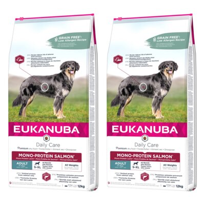 Karma dla psa EUKANUBA Daily Care Mono Protein Łosoś 2 x 12 kg