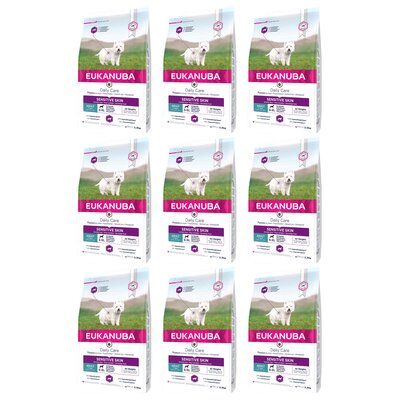 Karma dla psa EUKANUBA Daily Care Sensitive Skin Ryby Oceaniczne 9 x 2.3 kg