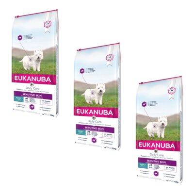 Karma dla psa EUKANUBA Daily Care Sensitive Skin Ryby Oceaniczne 3 x 12 kg