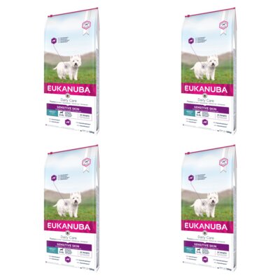 Karma dla psa EUKANUBA Daily Care Sensitive Skin Ryby Oceaniczne 4 x 12 kg