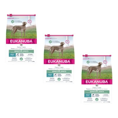 Karma dla psa EUKANUBA Daily Care Sensitive Joints Adult Breeds 3 x 12 kg