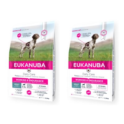 Karma dla psa EUKANUBA Daily Care Working & Endurance Kurczak 2 x 15 kg