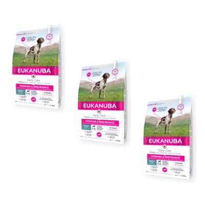 Karma dla psa EUKANUBA Daily Care Working & Endurance Kurczak 3 x 15 kg