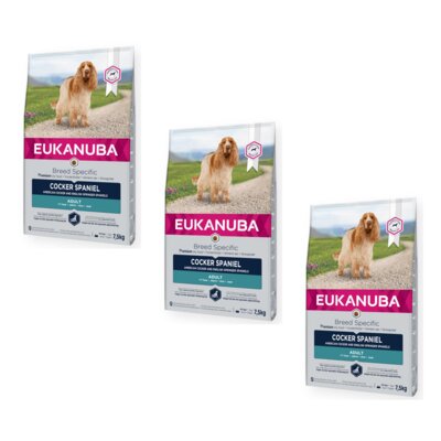 Karma dla psa EUKANUBA Breed Specific Adult Cocker Spaniel Kurczak 3 x 7.5 kg