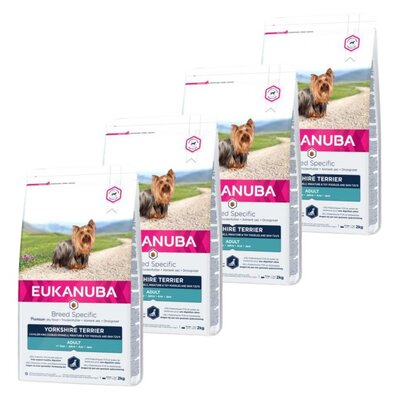 Karma dla psa EUKANUBA Breed Specific Yorkshire Terrier Kurczak 4 x 2 kg