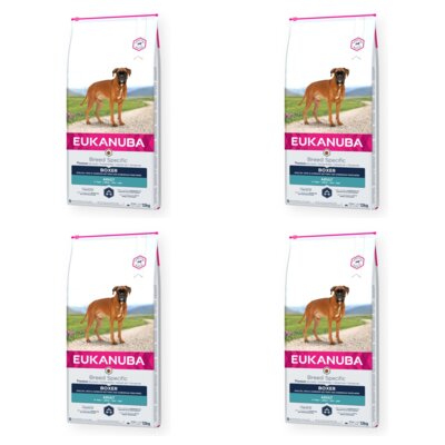 Karma dla psa EUKANUBA Breed Specific Bokser Kurczak 4 x 12 kg