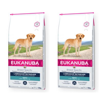 Karma dla psa EUKANUBA Breed Specific Labrador Retriever Kurczak 2 x 12 kg