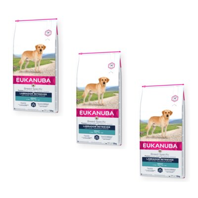 Karma dla psa EUKANUBA Breed Specific Labrador Retriever Kurczak 3 x 12 kg