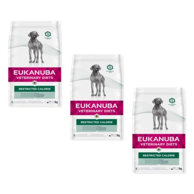 Karma dla psa EUKANUBA Veterinary Diets Restricted Calorie Kurczak 3 x 5 kg