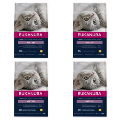 Karma dla kota EUKANUBA Kitten Kurczak 4 x 10 kg