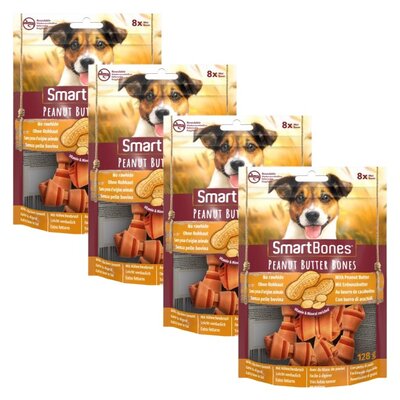 Przysmak dla psa SMART BONES Peanut Butter Mini (32 szt.) 4 x 128 g
