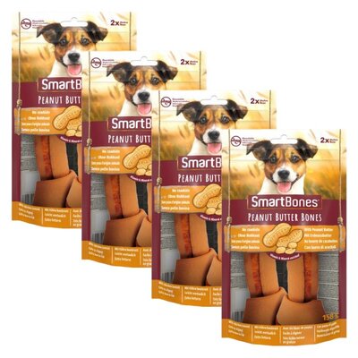 Przysmak dla psa SMART BONES Peanut Butter Medium (8 szt.) 4 x 158 g