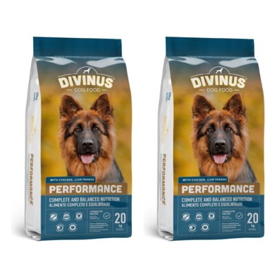 Karma dla psa DIVINUS Performance Kurczak 2 x 20 kg