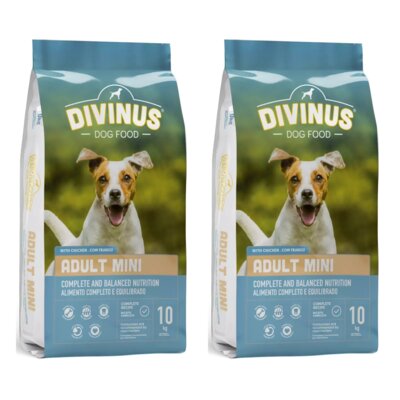 Karma dla psa DIVINUS Adult Mini Kurczak 2 x 10 kg