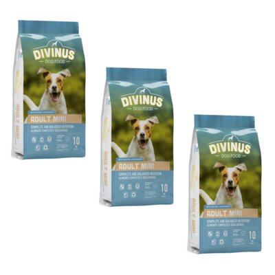 Karma dla psa DIVINUS Adult Mini Kurczak 3 x 10 kg